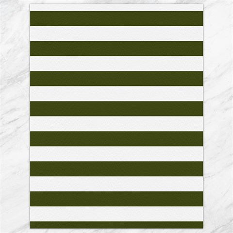 Horizontal Stripes 11.86 x15.41  Canvas - 1
