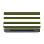 Horizontal Stripes - White and Army Green Memory Card Reader with CF