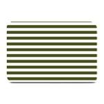 Horizontal Stripes - White and Army Green Plate Mat