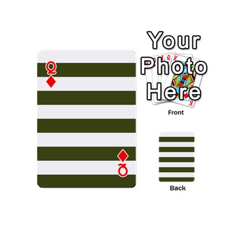 Queen Horizontal Stripes Front - DiamondQ