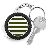 Horizontal Stripes - White and Army Green Measuring Tape