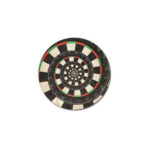 Dartboard Spiral Droste Golf Ball Marker (4 pack) from ArtsNow.com Front