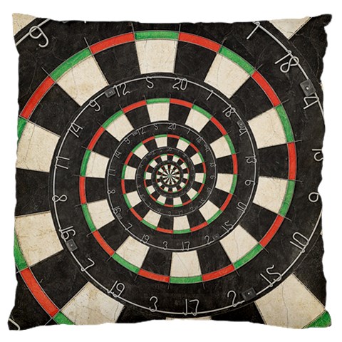 Dartboard Spiral Droste Standard Flano Cushion Case (One Side) from ArtsNow.com Front