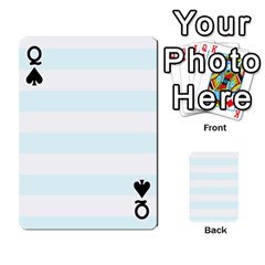 Queen Horizontal Stripes Front - SpadeQ
