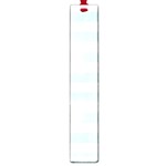 Horizontal Stripes - White and Light Cyan Large Book Mark