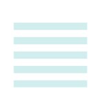 Horizontal Stripes - White and Light Cyan Greeting Card 5  x 7 
