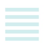 Horizontal Stripes - White and Light Cyan Greeting Card 4.5  x 6 