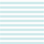 Horizontal Stripes - White and Light Cyan ScrapBook Page 8  x 8 