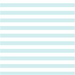 Horizontal Stripes - White and Light Cyan ScrapBook Page 12  x 12 