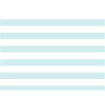 Horizontal Stripes - White and Light Cyan Birthday Cake 3D Greeting Card (7x5)