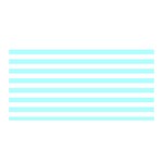 Horizontal Stripes - White and Celeste Cyan Satin Wrap