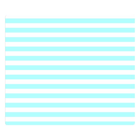 Horizontal Stripes 50 x40  Blanket Front