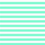 Horizontal Stripes - White and Aquamarine ScrapBook Page 8  x 8 
