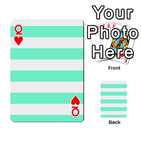 Queen Horizontal Stripes Front - HeartQ