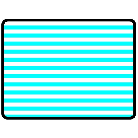 Horizontal Stripes 80 x60  Blanket Front