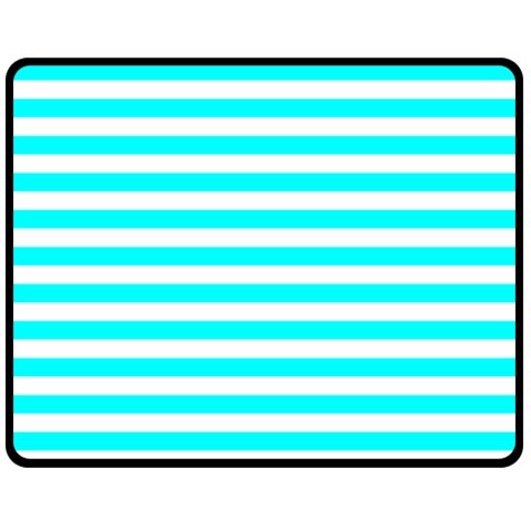 Horizontal Stripes 60 x50  Blanket Front