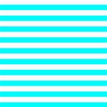Horizontal Stripes - White and Aqua Cyan ScrapBook Page 8  x 8 