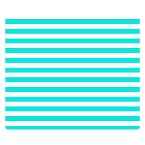 Horizontal Stripes 50 x40  Blanket Front