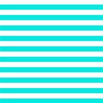 Horizontal Stripes - White and Bright Turquoise ScrapBook Page 12  x 12 