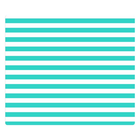 Horizontal Stripes 50 x40  Blanket Front