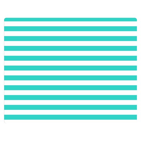 Horizontal Stripes 60 x50  Blanket Front