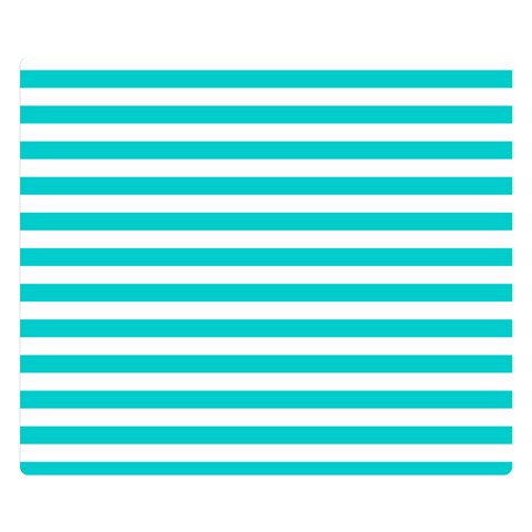 Horizontal Stripes 50 x40  Blanket Front