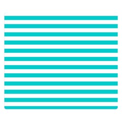 Horizontal Stripes 50 x40  Blanket Front