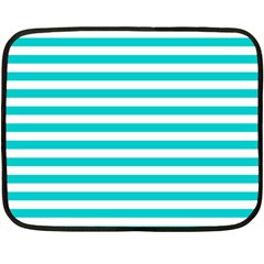 Horizontal Stripes 35 x27  Blanket Back