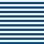 Horizontal Stripes - White and Dark Cerulean ScrapBook Page 12  x 12 