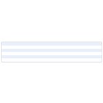 Horizontal Stripes - White and Pastel Blue Flano Scarf (Small)