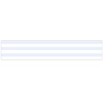 Horizontal Stripes - White and Pastel Blue Flano Scarf (Large)