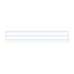 Horizontal Stripes - White and Pastel Blue Flano Scarf (Mini)
