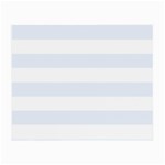 Horizontal Stripes - White and Pastel Blue Small Glasses Cloth
