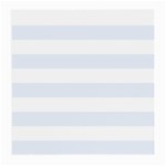 Horizontal Stripes - White and Pastel Blue Medium Glasses Cloth