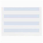 Horizontal Stripes - White and Pastel Blue Large Glasses Cloth (2 Sides)