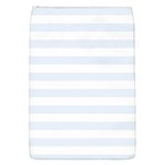 Horizontal Stripes - White and Pastel Blue Removable Flap Cover (S)