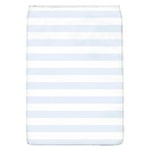 Horizontal Stripes - White and Pastel Blue Removable Flap Cover (L)