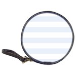 Horizontal Stripes - White and Pastel Blue Classic 20-CD Wallet