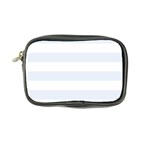 Horizontal Stripes - White and Pastel Blue Coin Purse