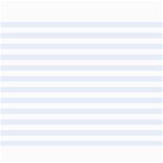 Horizontal Stripes - White and Pastel Blue Collage 11  x 14 