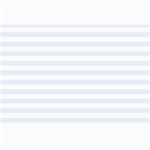 Horizontal Stripes - White and Pastel Blue Collage 12  x 18 