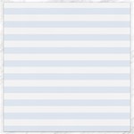 Horizontal Stripes - White and Pastel Blue Canvas 16  x 16 