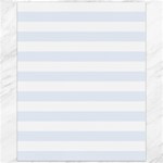 Horizontal Stripes - White and Pastel Blue Canvas 16  x 20 