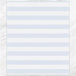 Horizontal Stripes - White and Pastel Blue Canvas 20  x 24 