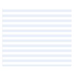 Horizontal Stripes - White and Pastel Blue Double Sided Flano Blanket (Small)