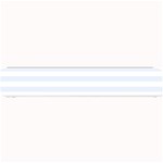 Horizontal Stripes - White and Pastel Blue Small Bar Mat