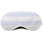 Horizontal Stripes - White and Pastel Blue Sleeping Mask