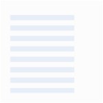 Horizontal Stripes - White and Pastel Blue Small Garden Flag (Two Sides)