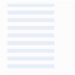 Horizontal Stripes - White and Pastel Blue Large Garden Flag (Two Sides)