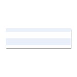Horizontal Stripes - White and Pastel Blue Sticker Bumper (10 pack)